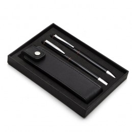 CURITIBA gift set with ball and ceramic pen and case,  red - R01071.08
