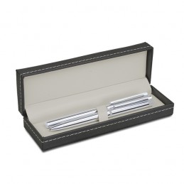 STYLE gift set with ball and ceramic pen,  graphite/silver - R01202