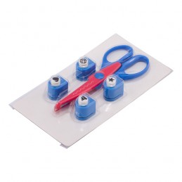 FUN set of punches and scissors,  blue - R64337.04