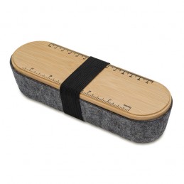 JESSE pencil case with phone holder, grey - R73644.21