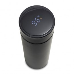 FALCO vacuum flask 420 ml with thermometer, black - R08257.02