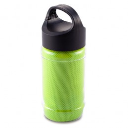 FEEL COOL sports bottle with refreshing towel, green - R07984.05