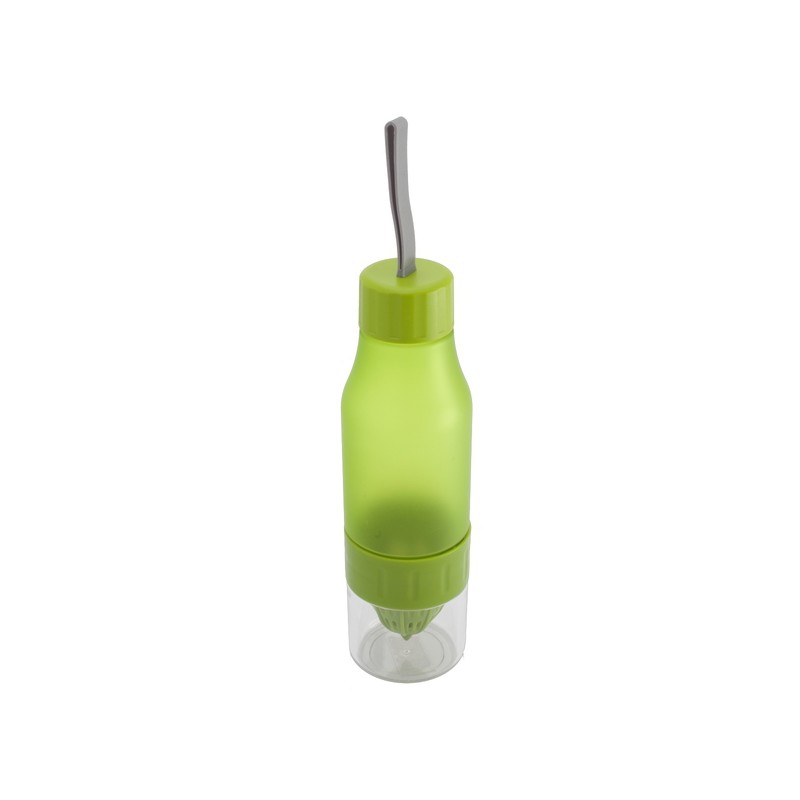 DELIGHT sports bottle 600 ml with juicer,  green - R08314.05