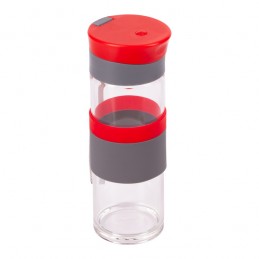 TOP FORM sports bottle 440 ml, red - R08290.08