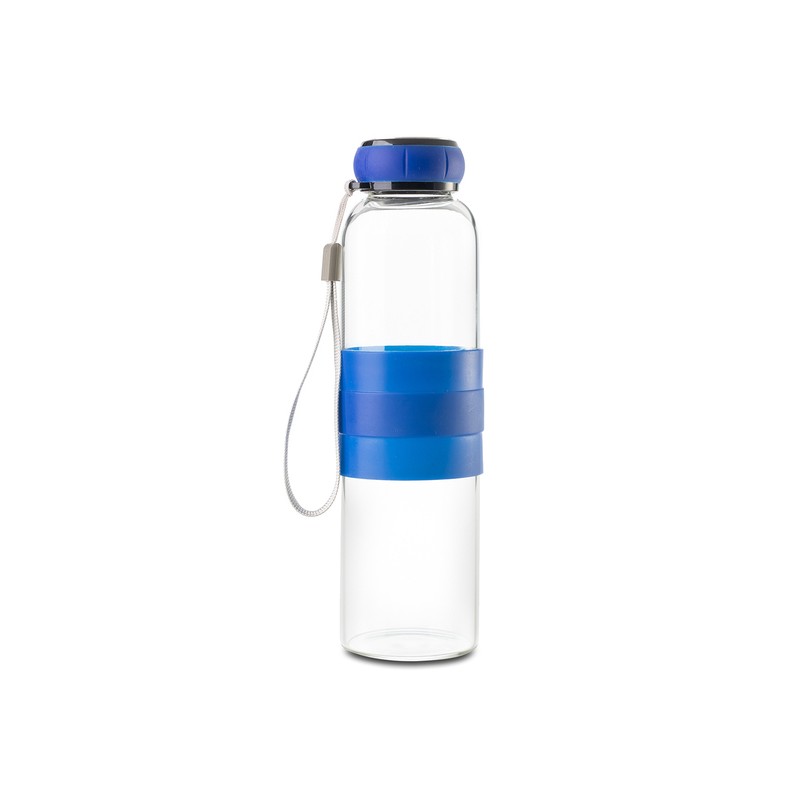 MARANE glass water bottle 550 ml, blue - R08262.04