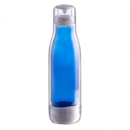 SMART 520 ml glass bottle with outer tritan wall, blue - R08269.04