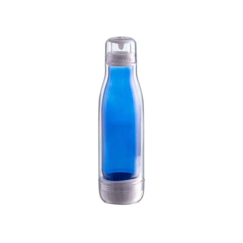 SMART 520 ml glass bottle with outer tritan wall, blue - R08269.04