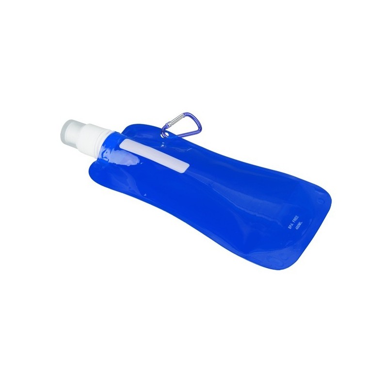 EXTRA FLAT folding sports bottle 480 ml,  blue - R08331.04