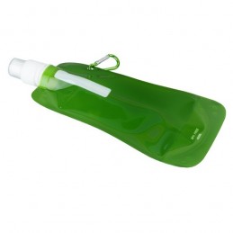 EXTRA FLAT folding sports bottle 480 ml,  green - R08331.05