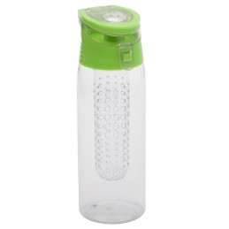 FRUTELLO sports bottle 700 ml with infuser,  green/transparent - R08313.05