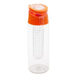 FRUTELLO sports bottle 700 ml with infuser,  orange/transparent - R08313.15