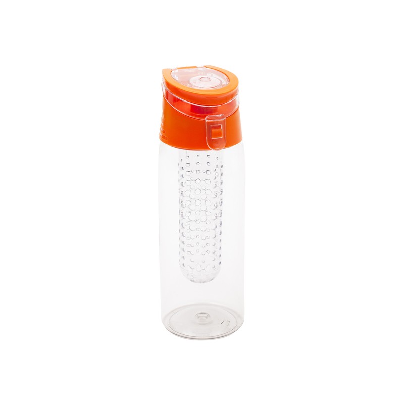 FRUTELLO sports bottle 700 ml with infuser,  orange/transparent - R08313.15