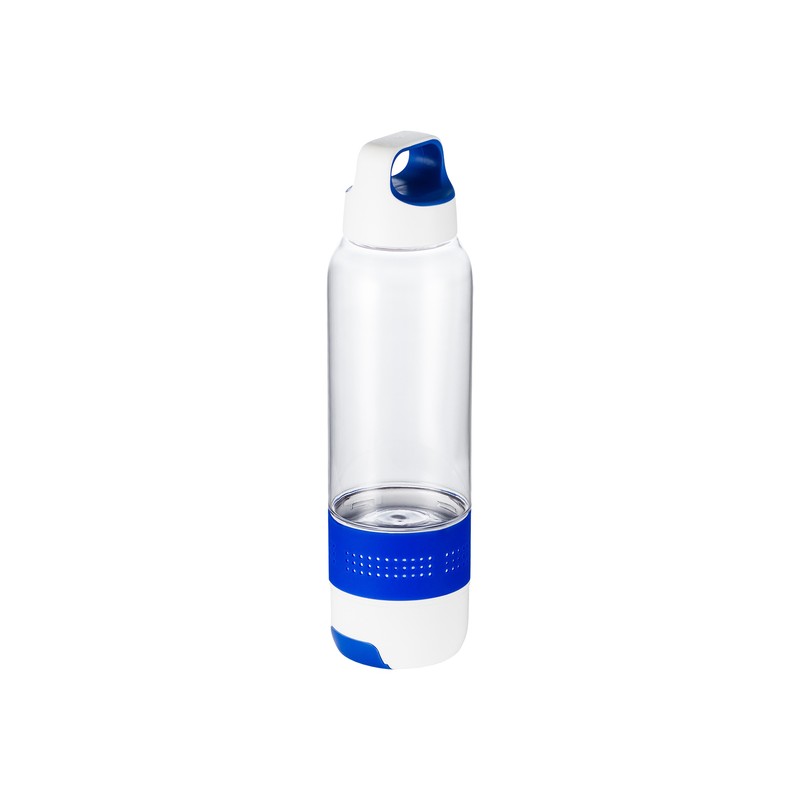 FRESHIE sports bottle with a towel for refreshment and a mobile stand,  blue - R07983.04