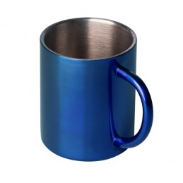 STALWART 240 ml stainless steel mug, blue - R08490.04