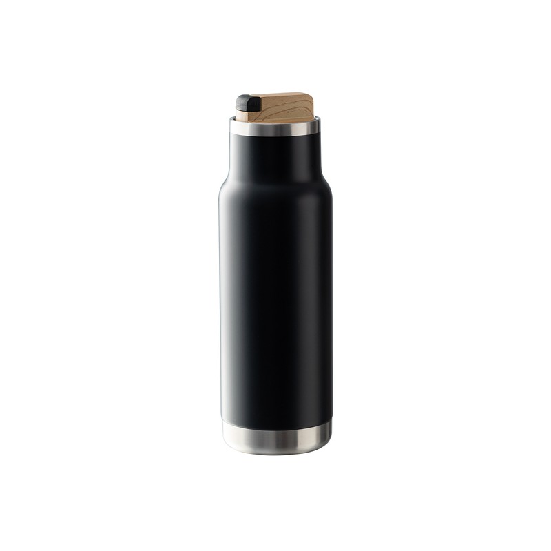 HORTEN 530 ml vacuum bottle, black - R08414.02