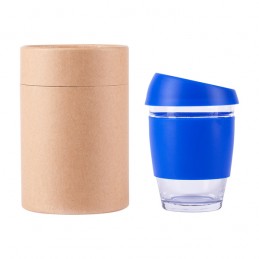 STYLISH glass cup 350 ml, blue - R08278.04