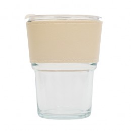 VIGO glass mug 350 ml, beige - R08233.13