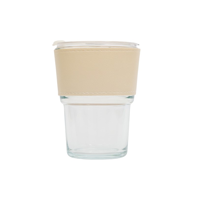 VIGO glass mug 350 ml, beige - R08233.13