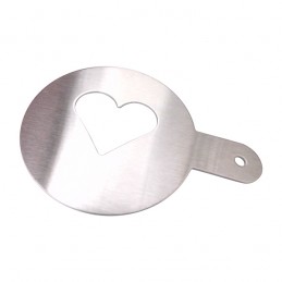 CUORE coffee decoration stencil, silver - R17104.01