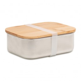 TASTE 800 ml steel lunch box, silver - R08239.01