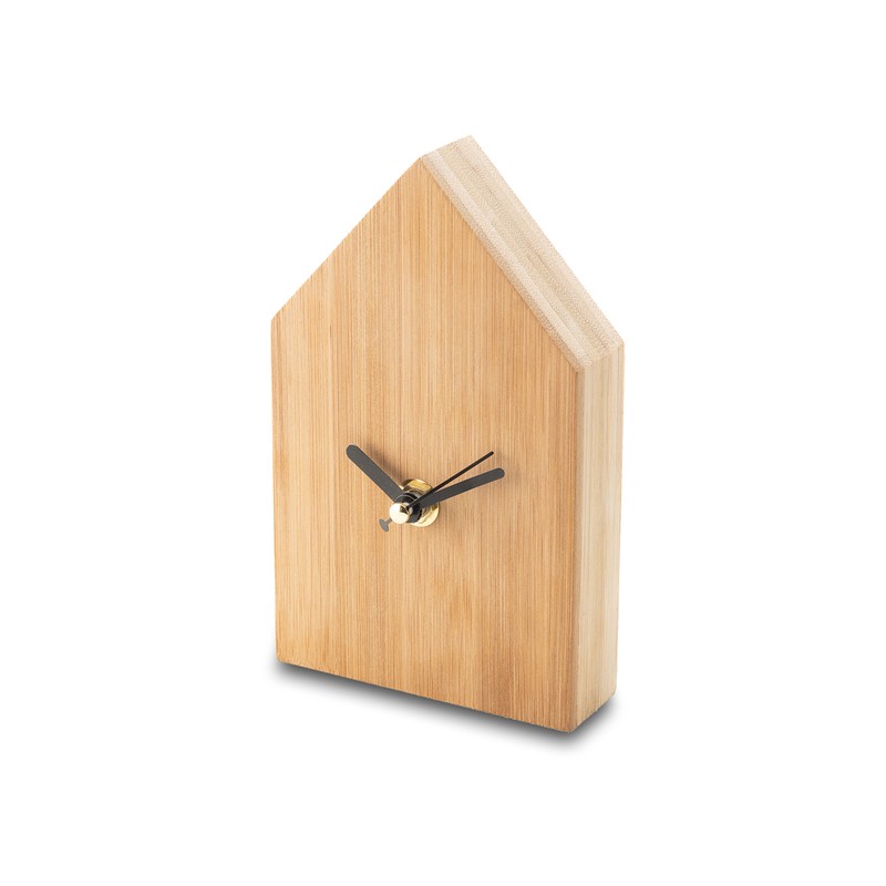 LA CASA bamboo clock, brown - R22117.10