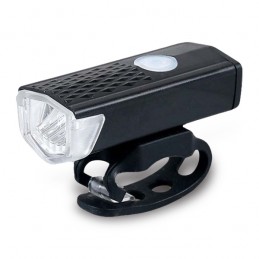 REBIKE USB rechargeable bicycle flashlight, black - R17849.02