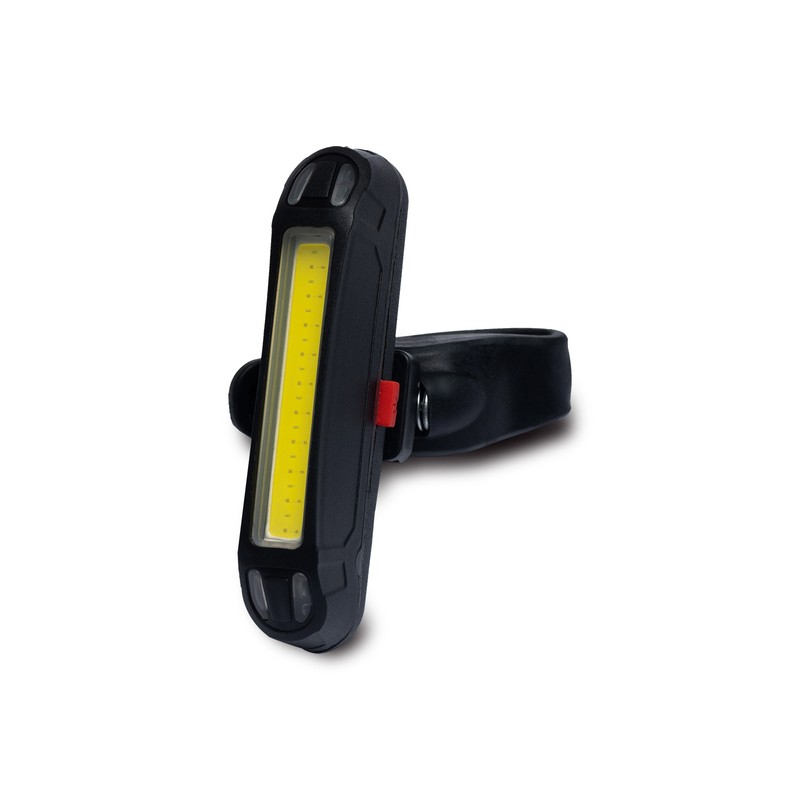 UTRECHT USB rechargeable bicycle flashlight, black - R17850.02