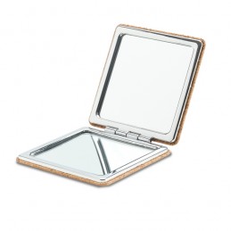 MIRAR mirror with a cork frame, beige - R73529.13