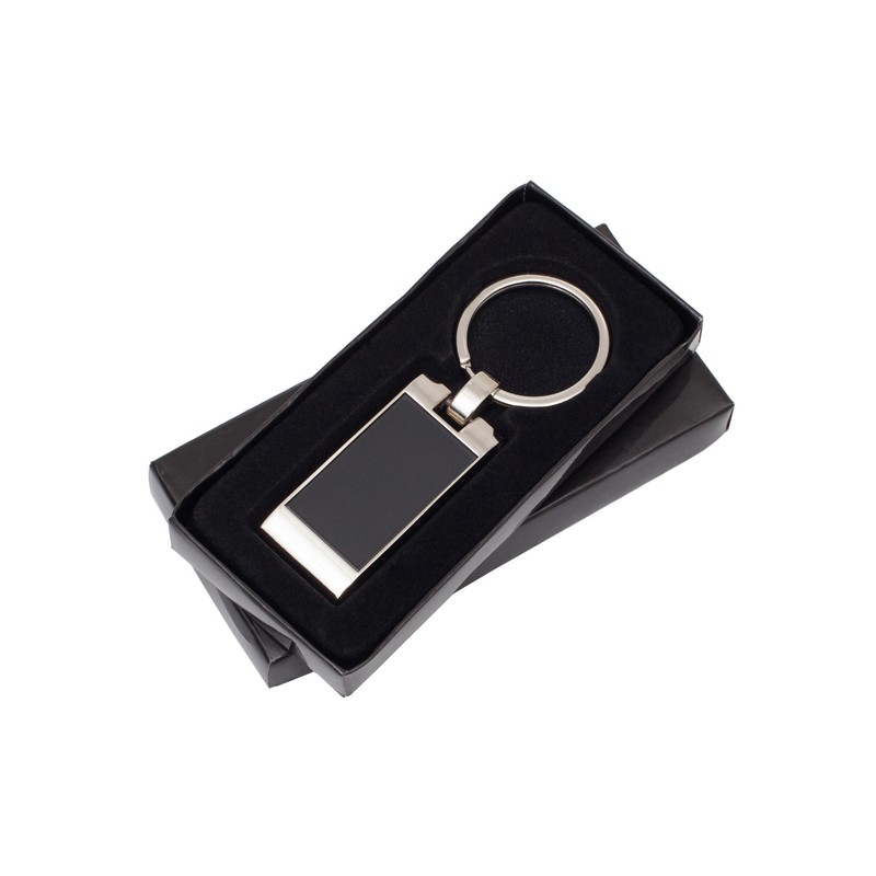FORTE metal key ring,  black - R73184.02