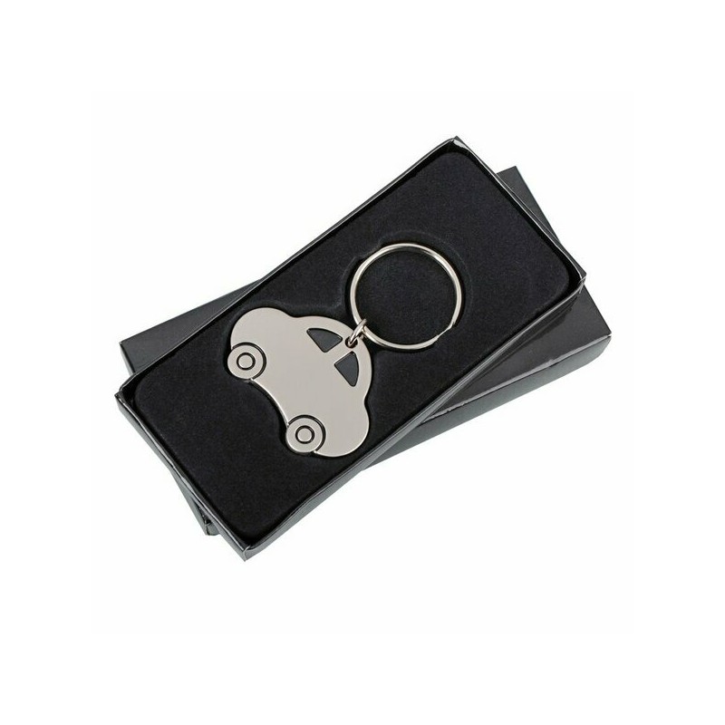 AUTO metal key ring,  silver - R73287