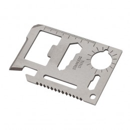 CREDIT multi-purpose tools in the form of a credit card,  silver - R17498.01
