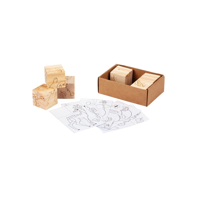 ANIMAL WORLD wooden puzzle, beige - R08834.13