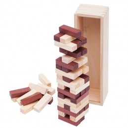 TOWER wooden game,  brown - R08844