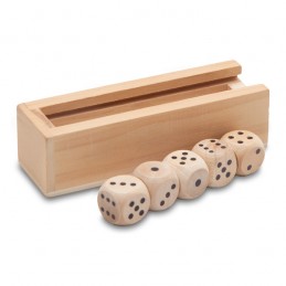 ROLL set of playing cubes,  brown - R08837.10