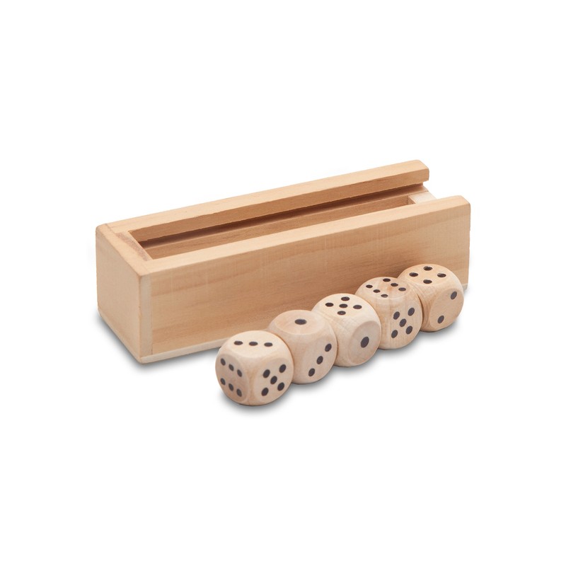 ROLL set of playing cubes,  brown - R08837.10