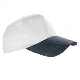 BRAGA 5 panel cap,  white/dark blue - R08718.28