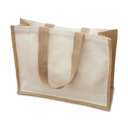MANNAR cotton-jute bag, beige - R08511.13