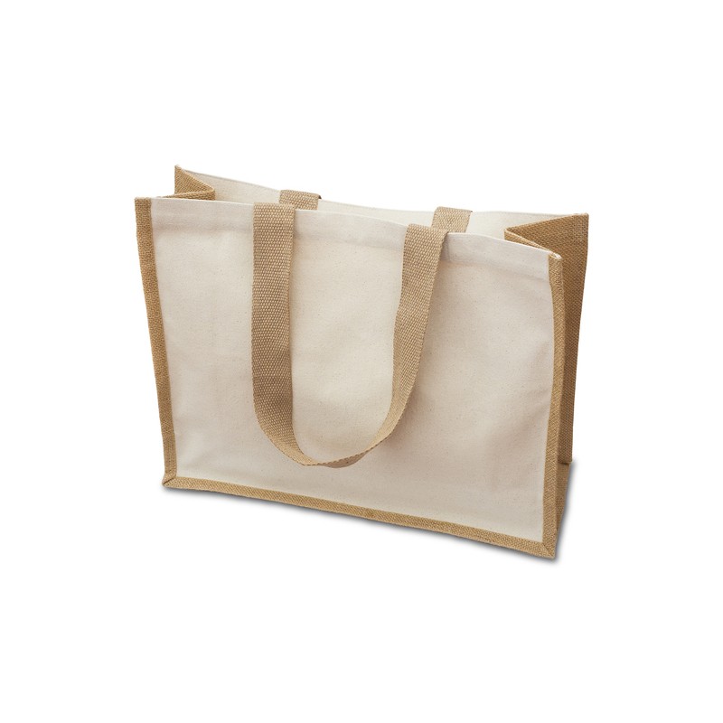 MANNAR cotton-jute bag, beige - R08511.13