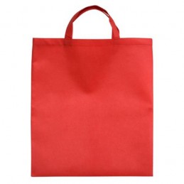 BASIC shopping bag made of nonwoven fabric,  red - R08456.08