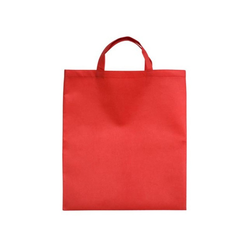 BASIC shopping bag made of nonwoven fabric,  red - R08456.08