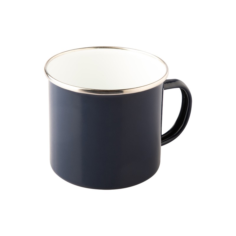 OLDSCHOOL 500 ml enamel mug mug, dark blue - R08231.42