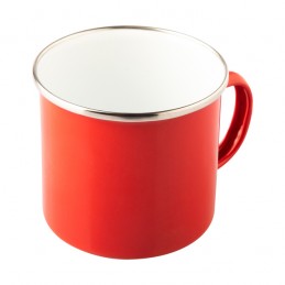OLDSCHOOL 500 ml enamel mug mug, red - R08231.08