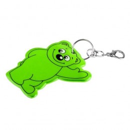 BEARY reflective key ring,  dark green - R73245.51