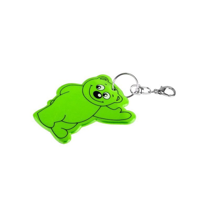 BEARY reflective key ring,  dark green - R73245.51