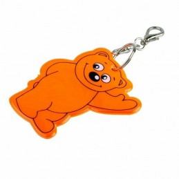 BEARY reflective key ring,  orange - R73245.15