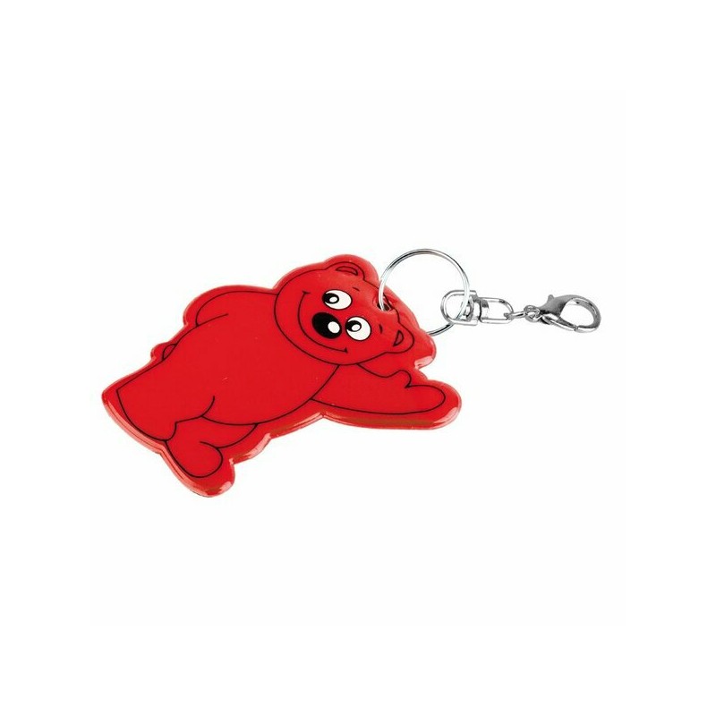 BEARY reflective key ring,  red - R73245.08