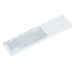 BOOK MAGNI bookmark with magnifying glass,  white - R64365