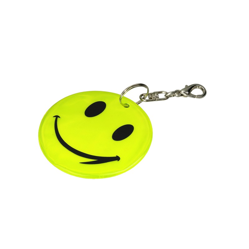 HAPPY KEY reflective key ring, yellow - R73246 HAPPY KEY reflective key ring, yellow - R73246