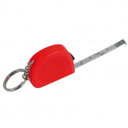 JUST key ring with tape measure 2 m,  red - R17603.08