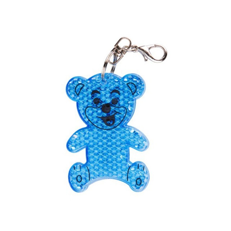 TEDDY RING reflective key ring,  blue - R73235.04